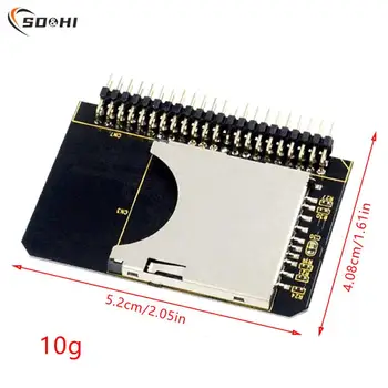 SD į IDE 44 kontaktų perkėlimo kortelės adapterio konvertavimo kortelė nešiojamiesiems kompiuteriams SDHC / SDXC / MMC Į IDE 2.5 colio 44pin vyriškas keitiklis