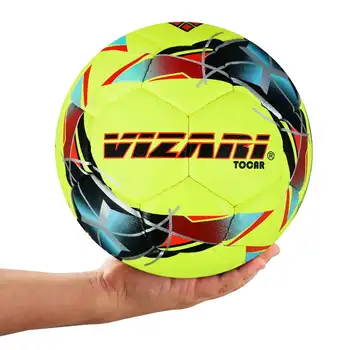 Ryškios spalvos tekstūruotas rankomis susiūtas Futsal futbolas 4 dydis vidaus ir lauko futsalui