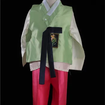 2022 Naujo atvykimo berniukai ilgomis rankovėmis vaikai Hanbok Creative Simple Vaikų Hanbok tradicinis korėjietiškas spektaklio kostiumas LC782