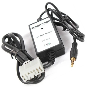 CD 3,5 mm AUX adapteris WMA dekoderis 12V DC AUX įvesties garso 3,5 mm automobilio muzikos sąsajos adapteris, skirtas 