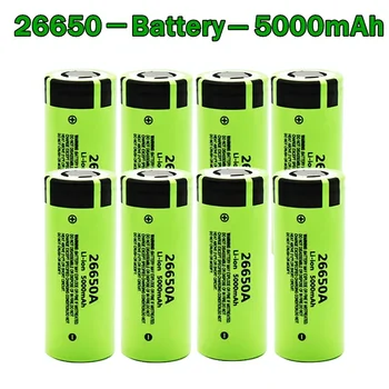 Ilgai veikianti 26650 baterija žaisliniam LED žibintuvėliui Ličio baterija 5000