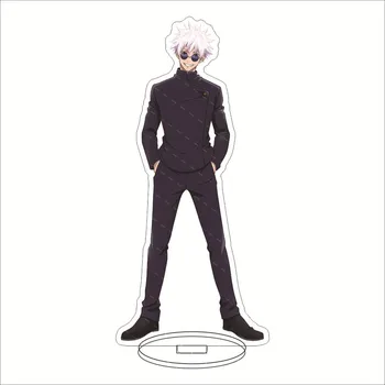 Anime Satoru Gojo figūrėlė Cosplay akrilo stovo modelis Jujutsu Kaisen Fushiguro Toji Plate Desk Decor Standing Sign Gerbėjų dovana