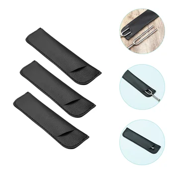 3Pcs Tuning Fork Protectors Bags Tuning Fork Covers PU Tuning Fork rankovės