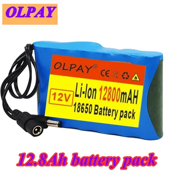 Free ShippingPack de Batterie Lithium-Ion 6S1P 12V 12800mAh 18650 Rechargeable, Capacité DC 12.6V Pour Moniteur de Caméra CCTV