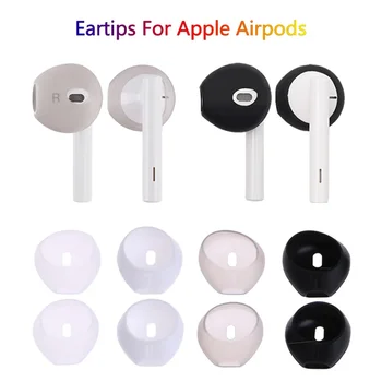1-10 Porų ausų antgaliai Apple Airpods silikoniniai pakaitiniai ausų antgaliai Ausų kabliukasNekenksmingi sportiniai patarimai Minkštas ausų kabliukas Patvarus daugkartinio naudojimo