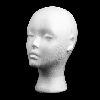 Putplasčio moteriškos galvos modelio akinių skrybėlės ekrano stovas -48 x 4.13 colių