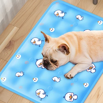 Naminių gyvūnėlių aušinimo kilimėlis Vasaros kilimėlis Naminių šunų aušinimo kilimėlis Vasaros katės šuo kvėpuojantis ledo kilimėlis Sofa mažiems šunims Augintiniai Aušinimo miego kilimėlis