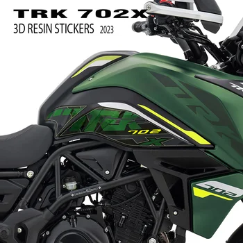 skirta Benelli TRK 702X 2023 TRK702X motociklų priedai 3D gelio epoksidinės dervos lipdukų rinkinys Tank Pad