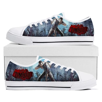 Project Zomboid Low Top Sneakers Cartoon Game Womens Mens Teenager High Quality Fashion Canvas Sneaker Couple Custom Built Shoes
