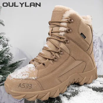 Lauko kariniai koviniai batai vyrams Moterų taktiniai batai Žieminiai šilti kempingo sniego batai Mada Armija Dykumos žygio sportbačiai