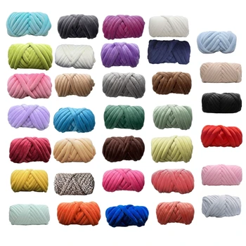 Tube Yarn Big Twist Tube Yarn for Megting Braid Cotton Thread for DIY Handmade Blanket Cushion Animal Nest new