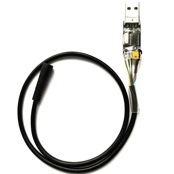 USB programavimo kabelis 8Fun / Bafang BBS01 BBS02 BBS03 BBSHD Mid Drive / Center elektrinio dviračio variklio programuojamas kabelis
