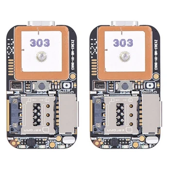 2X Super Mini dydžio GPS sekiklis GSM AGPS Wifi LBS ieškiklis Nemokamas žiniatinklio APP sekimo diktofonas ZX303 PCBA viduje 87HE