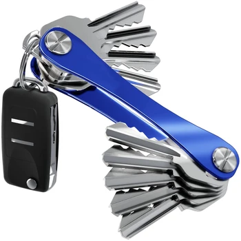 Smart Key Chain piniginė Metalinė raktų dėžutė Kompaktiška spaustukų saugykla Lauko raktų pakabuko priedai Kompaktiškas dekoratyvinis raktų laikiklis
