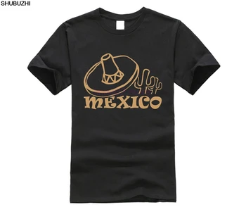 Prekės ženklo marškinėliai Vyrų mada Meksika Mexiko Estados Unidos Mexicanos Sombrero Medvilniniai marškinėliai trumpomis rankovėmis Vyriški drabužiai SBZ8179
