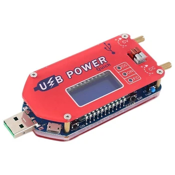 USB Buck Boost įtampos keitiklis, 15 W LCD pakopos aukštyn maitinimo modulio palaikymas greitas QC 2.0, QC 3.0, FCP įkrovimas