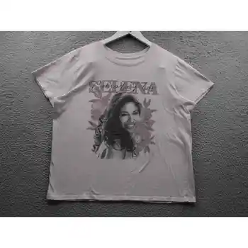 Selena marškinėliai Moteriški XXL trumpomis rankovėmis grafinis ekipažo kaklas Violetinė