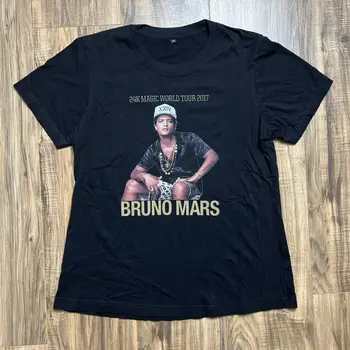 Bruno Mars 24K Magic World Tour marškinėlių stovėjimo aikštelė Unisex Medium