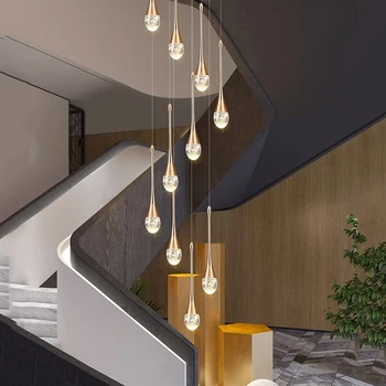 Šiaurės šalių namų dekoro valgomasis Pakabinamos lempos lemputės patalpų apšvietimas krištolo lempa pakabinamas šviestuvas šviestuvas svetainei