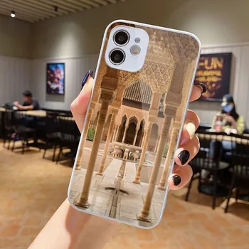 Alhambra Granada telefono dėklas, skirtas iPhone 14 13 12 11 Pro Max X XR XS 8 7 Plus skysto stiklo telefono dangtelis Funda