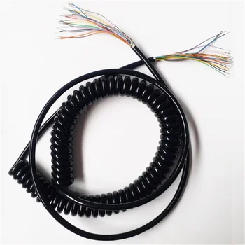 Rankinio rato kabelis 16 21 šerdis spyruoklinis spiralinis kabelis ritininis kabelis CNC rankiniam kodavimo įrenginiui rankinis impulsų generatorius MPG