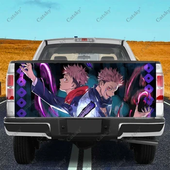 Jujutsu Kaisen Anime automobilio uodegos bagažinė apsaugo Vinly Wrap lipduką Decal Auto Hood Decoration Variklio dangtis visureigio pikapui