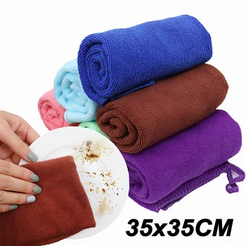 Mažas kvadratinis rankšluostį sugeriantis valymas Indų šluostė 35x35cm Mikropluošto pakabinamas rankšluostis Minkštas rankšluostis Minkštas rankšluostis Pagrindinis Virtuvė Indų šluostė