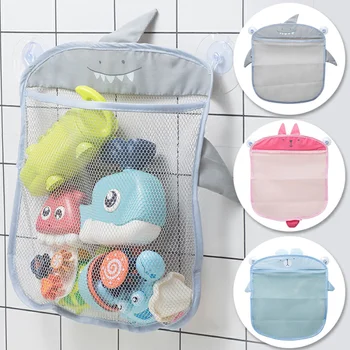 Naujas kūdikių vonios kambario tinklinis krepšys Čiulptuko dizainas vaikams Vonios žaislai Vaikiškas krepšys Animacinis filmas Gyvūnų figūros Audinys Smėlis Žaislai Laikymo tinklas Krepšys