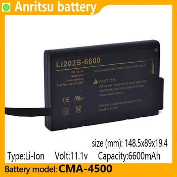CMA-4500 talpa 6600mAh 11.1V ličio jonų baterija, tinka Anritsu CMA-4500, tektronix YBT250 NI2020, testeris
