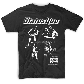 Status Quo Band Live In Concert Cotton Black All Size Unisex Shirt 2A244