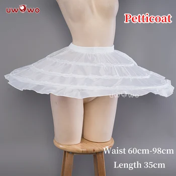 Sandėlyje UWOWO Genshin Impact Fanart Keqing/Ganyu Cosplay Ballet Dress Petticoat Crinoline