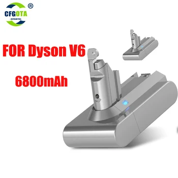 21.6V 6800mAh Ličio jonų baterija skirta Dyson V6 DC58 DC59 DC62 DC74 SV09 SV07 SV03 965874-02 Dulkių siurblio baterija L30+įkroviklis