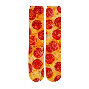 CLOOCL Party Food Pizza Fashion Vyriškos juokingos kojinės 3D Print Moterų hiphopo karštas pardavimas Tiesios kojinės Drop Shipping