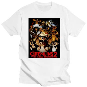 Gremlins 2Harajuku Streetwear Shirt Mencrew Adult Slim Fit marškinėliai