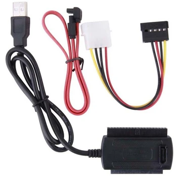 SATA/PATA/IDE disko į USB 2.0 adapterio keitiklio kabelį, skirtą 2,5 / 3,5 colio kietojo disko karšto pasaulinio adapterio keitiklio kabeliui