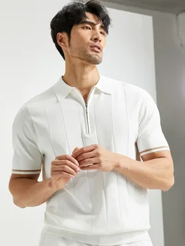 Vasariniai marškinėliai POLO marškinėliai Kvėpuojantys vyriški verslo laisvalaikio atlapai trumpomis rankovėmis