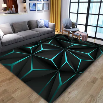3D Sūkurys Iliuzijos kilimas svetainei Namų dekoracijos Sofos stalas Didelio ploto kilimėliai Žaidimų kambarys Neslystantis grindų kilimėlis Alfombra