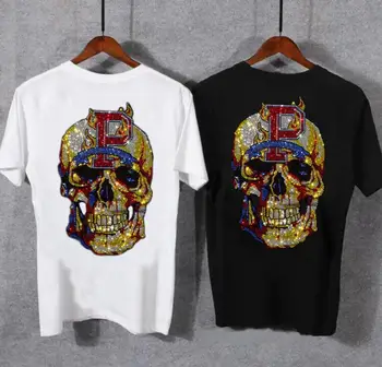 Du šoniniai dizainerio marškinėliai Kalnų krištolo medvilnė Vyrai Hip Hop Japoniško dizaino marškinėliai