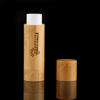 5ml Bambuko tuščias lūpų blizgesio indas Lūpų dažų tūbelė 