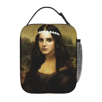 Lana Del Rey izoliuoti pietų krepšiai vėsesnis krepšys Daugkartinio naudojimo nešiojama tote pietų dėžutė Maisto laikymo krepšiai Biuro piknikas