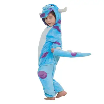 Animal Onesie Kids Unisex Soft Flanel Animal Onesie For Kids Mažylis Dinozauras Onesie Pižama Helovinui Cosplay kostiumas