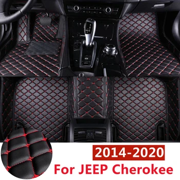 SJ Pilnas komplektas VISI orai Custom Fit For JEEP Cherokee 14-20 automobilių grindų kilimėliai Priekinės ir galinės grindysLiner stilius Auto dalys Kiliminė danga