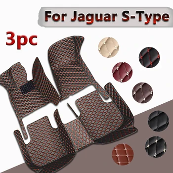 Automobiliniai grindų kilimėliai Jaguar S tipo SType S Type 1999~2007 kilimas Patvarus odinis kilimėlis Anti Dirty Pads Interjero dalis Automobilių aksesuarai