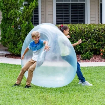 Burbulinis kamuolys Daugkartinio naudojimo vaikai lauke minkštas pripučiamas milžiniškas elastingas vandens pripildytas rutulinis balionas Žaislas paplūdimio linksmybių vakarėlio žaidimo dovanos