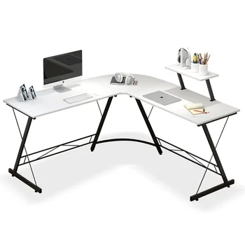 Stiliaus stalas, mažas namų ūkio miegamasis, kampinis stalas, vietos taupymo stalas, kampinis biuro stalas